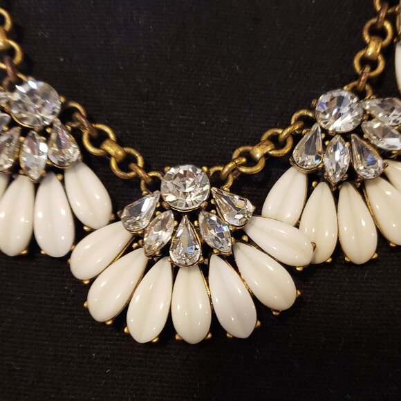 Vintage 90'S J Crew Fan Shape Necklace - Picture 2 of 6